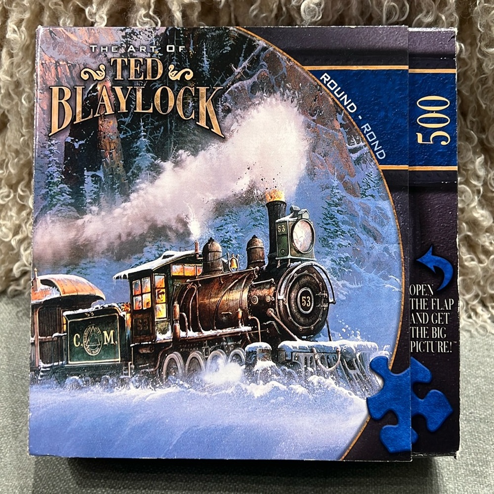 Master Pieces puzzle The art of Ted Blaylock round train 500 pieces